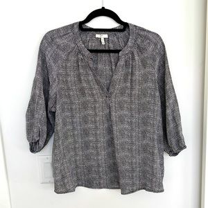 JOIE silk snakeskin blouse